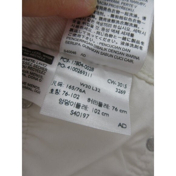 Levis 501 CT Jeans 30 Button Fly Distressed Cropped Denim Pants NEW - Picture 16 of 16